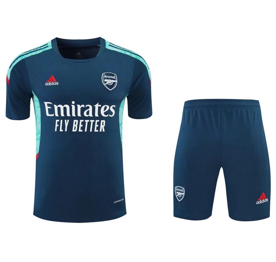 2021/22 Arsenal Dark Green Training Kits Shirt with Shorts